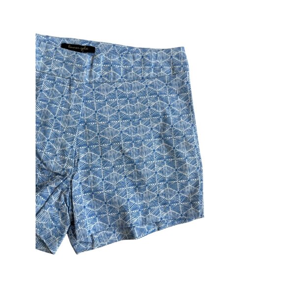 LAUREN GOLD Blue White Patterned Shorts Size 00 NEW NWT - Picture 6 of 11